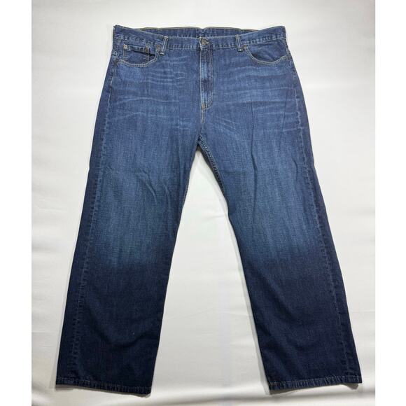 Levi's 569 Men's Loose Straight Fit Blue Denim Jeans - Size 42x32 (42x30.5) - Picture 1 of 5